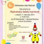 Radvansky detsky karneval 2017
