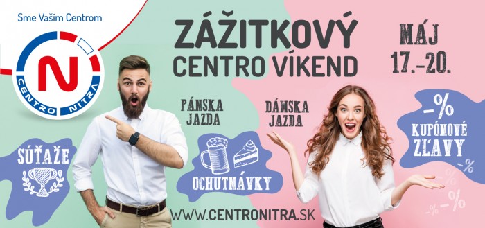 Centro Nitra Zazitkovy vikend 2018 billboard FINAL
