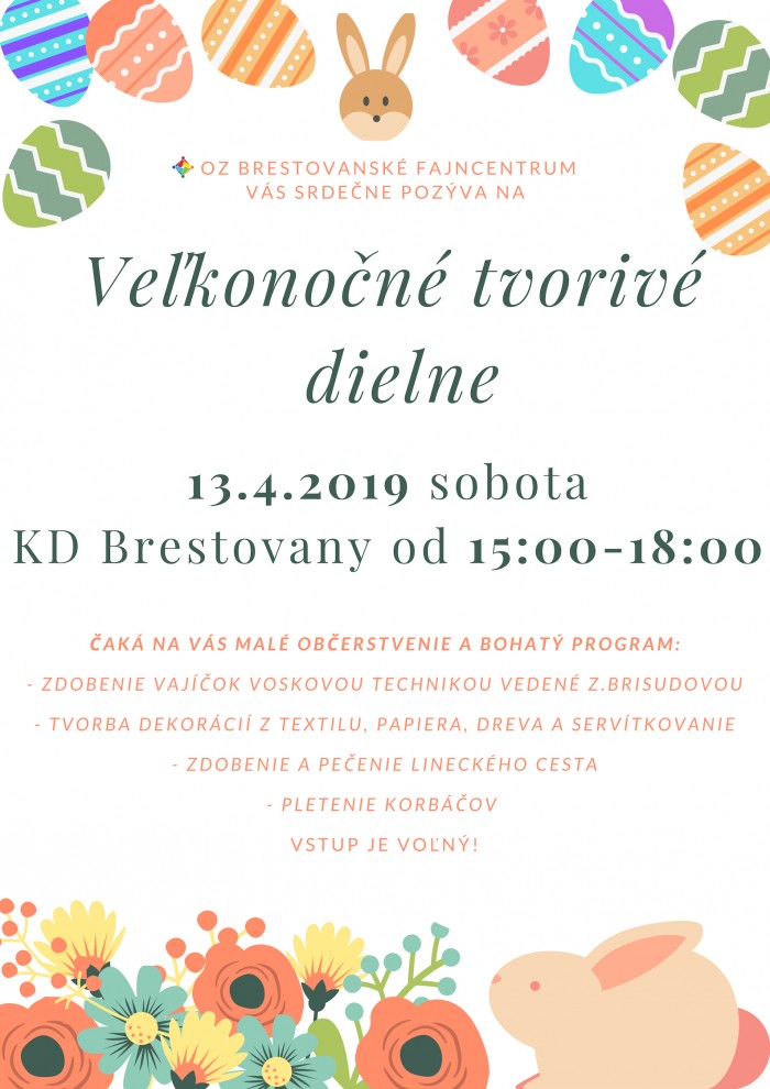 Velkonocne tvorive dielne