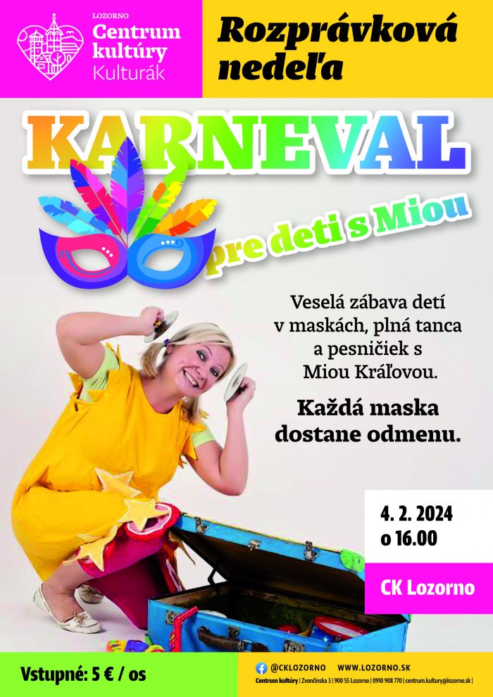 CK RN Karneval pre deti plagat A3