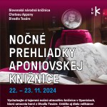 nocne prehliadky kniznica appony