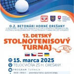 2025.03.15.Plagat 12. Detsky turnaj