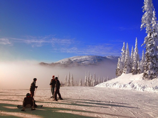 sunpeaks ski resort beautiful