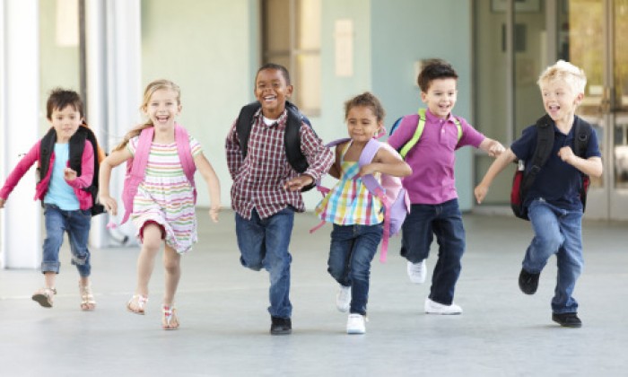 kids leaving school