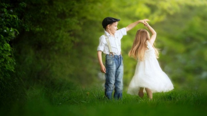 love dance of boy and girl cute wallpaper 768x432