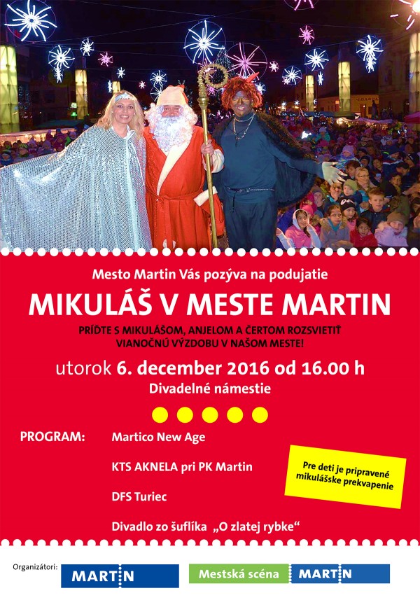 Mikulas v meste 2016