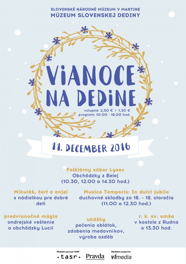 plagat Vianoce na dedine 2016 mini