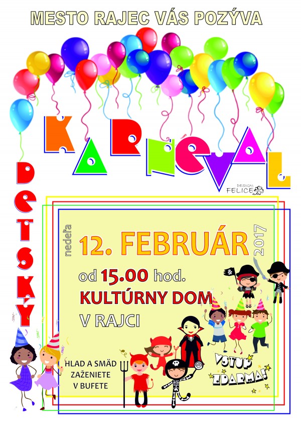 62694 Detsky karneval v Rajci 2017 plagat