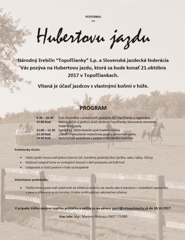 hubertova jazda