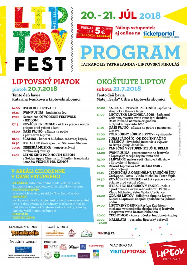 LIPTOVFEST plagat nahlad