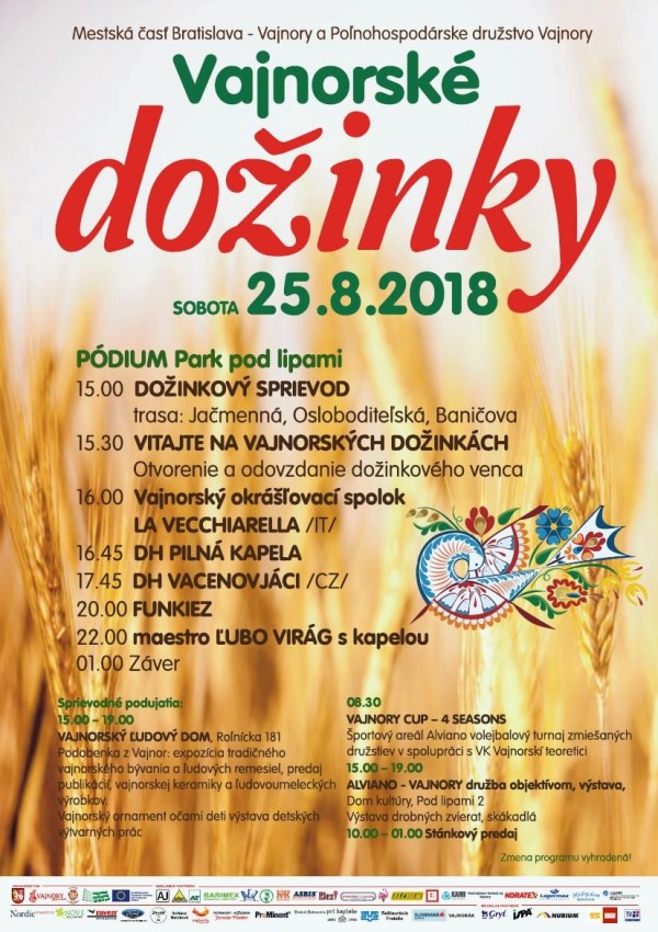 vajnory dozinky 2018