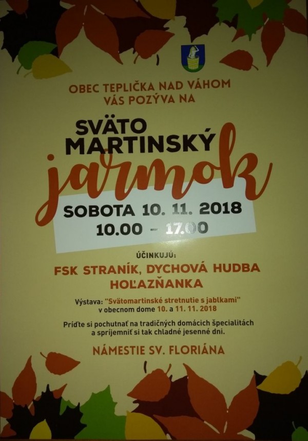 plagatsvatomartinsky jarmok2018