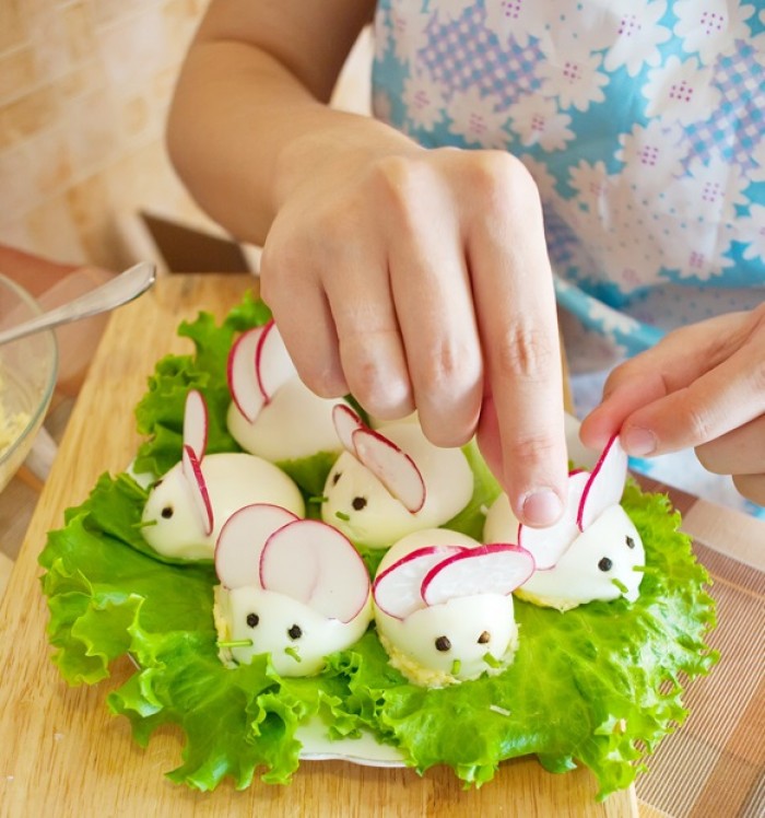 bunny deviled eggs