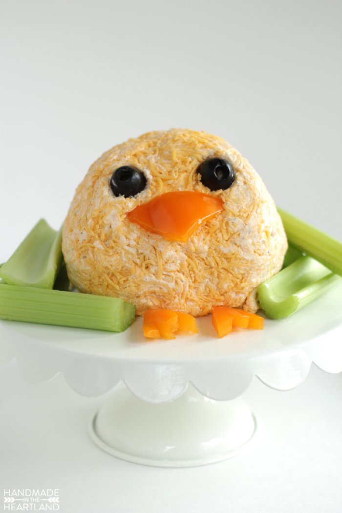 easter chick cheeseball