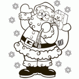 Christmas Santa Coloring Page main1 160x160