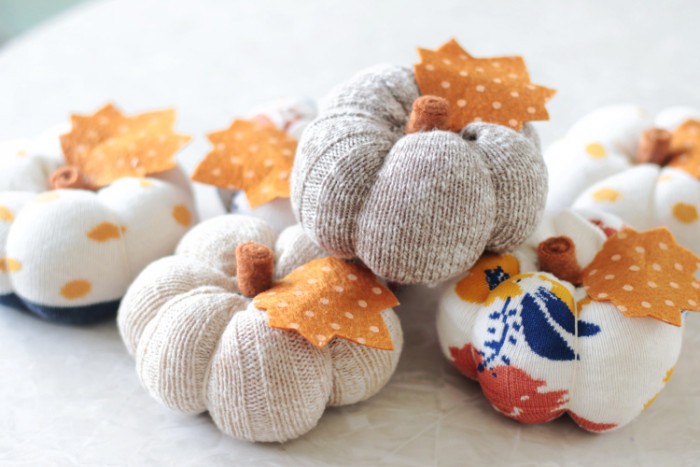 easy sock pumpkins 6