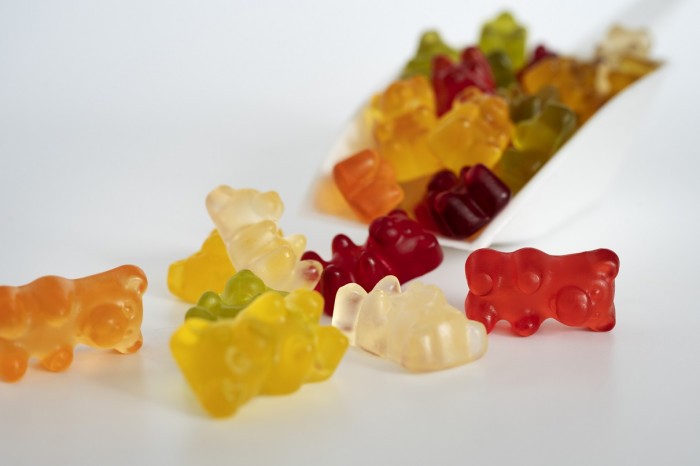 assortment delicious gummy bears