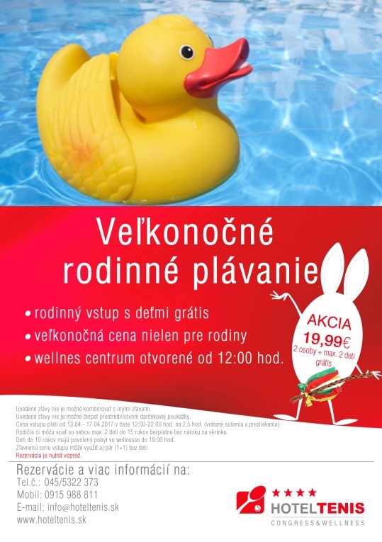 velkonocne rodinne plavanie hotel tenis wellness