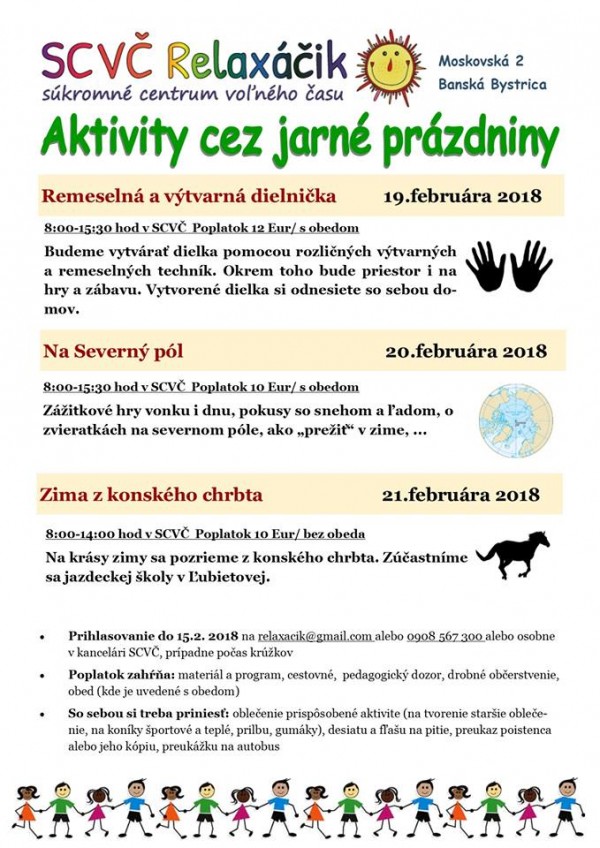 Aktivity Cez Jarne Prazdniny Sdetmi Com