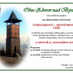 Slavnostne otvorenie vyhliadkovej veze v obci Zborov nad Bystricou