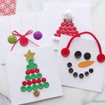 DIY Christmas Button Cards2