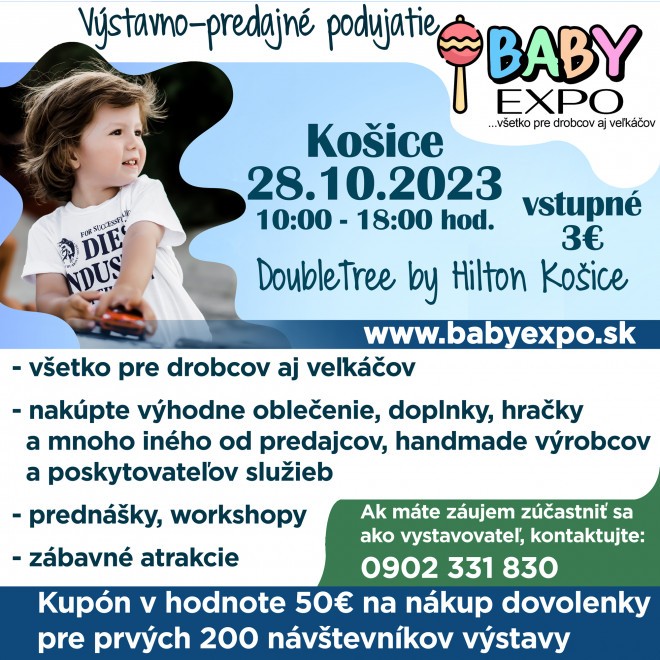 podklad KOSICE BABY EXPO oktober podujatie facebook