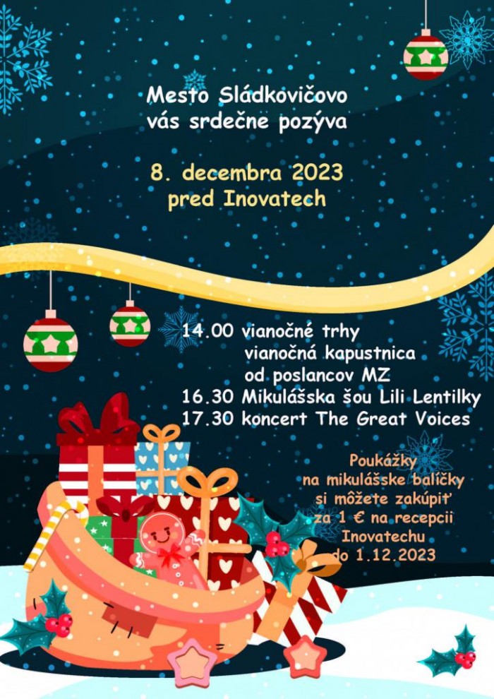 Vianocne trhy Mikulasska sou Lili Lentilky The Great Voices 1223