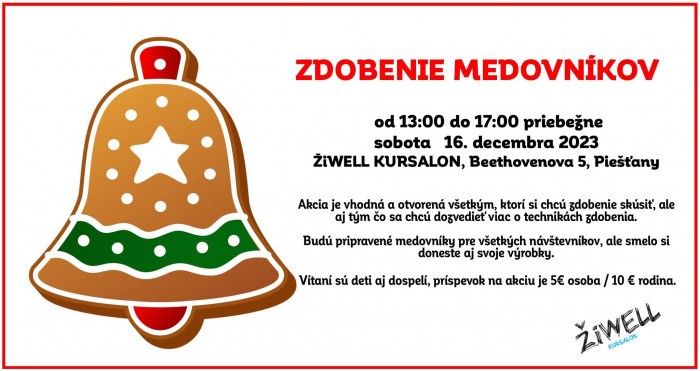 Zdobenie medovnikov PN 16.12.23