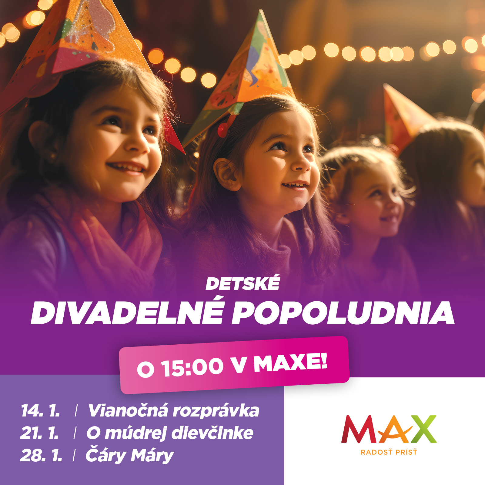 Detské divadelné popoludnia v MAXe | SDEŤMI.com