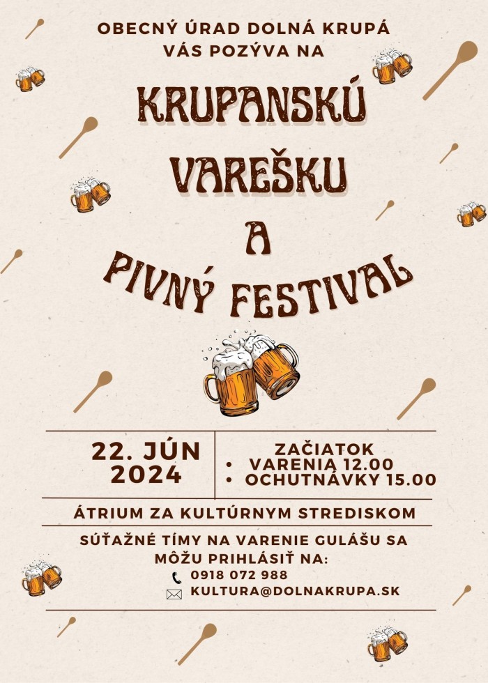 Krupanska vareska a pivny festival 23.6.24