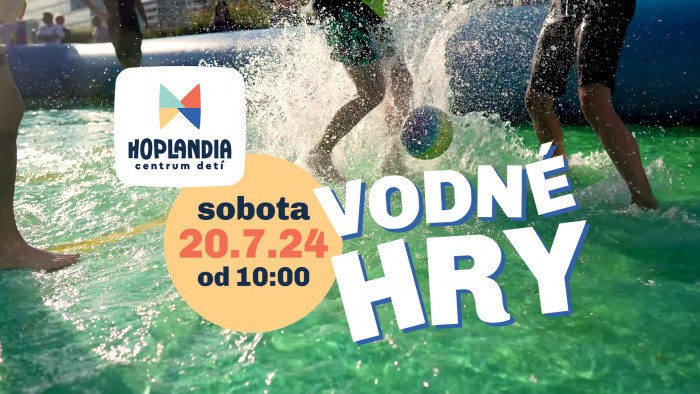 Vodné hry si môžeš v Hoplandii užiť už túto sobotu. Zdroj: hoplandia.sk