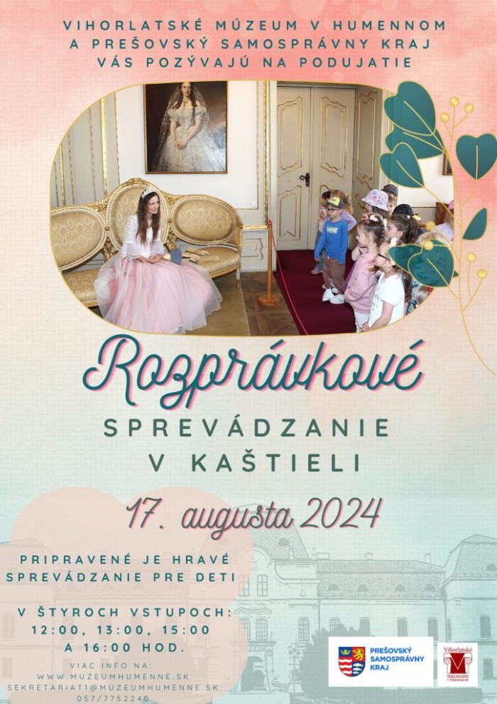 rozpravkove sprevadzanie v kastieli Vihorlatske muzeum