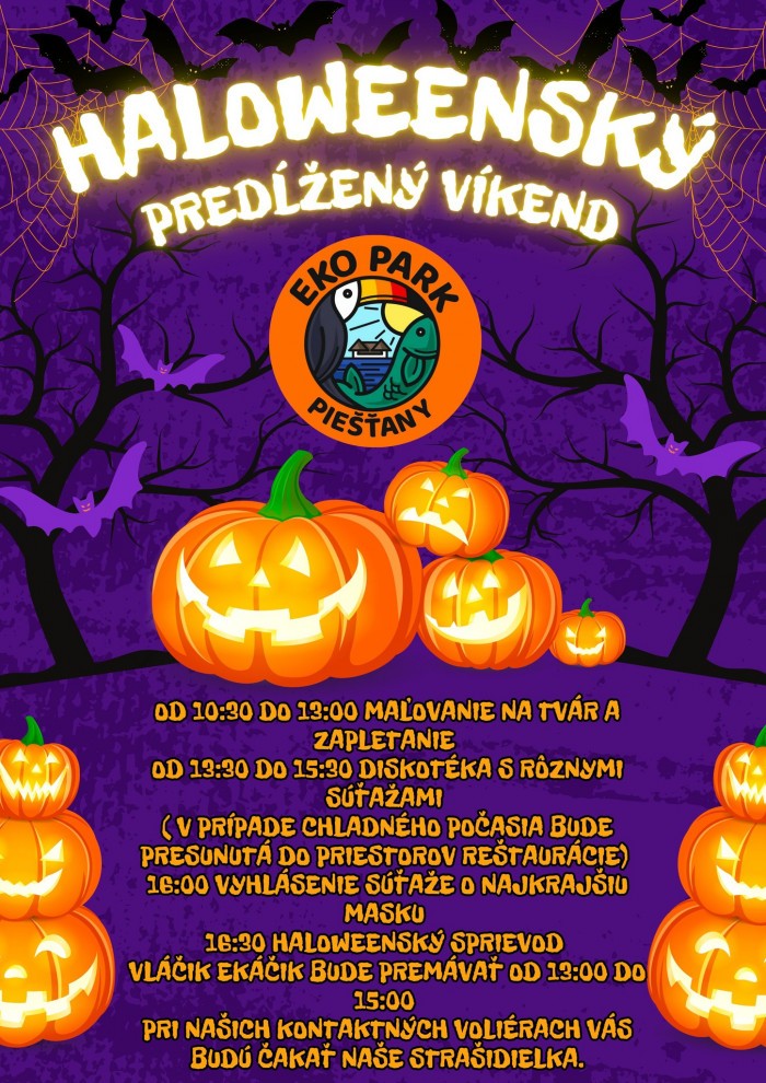 Halloweensky predzeny vikend v Ekoparku