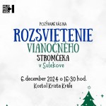 Rozsvietenie vianocneho stromceka v Sulekove