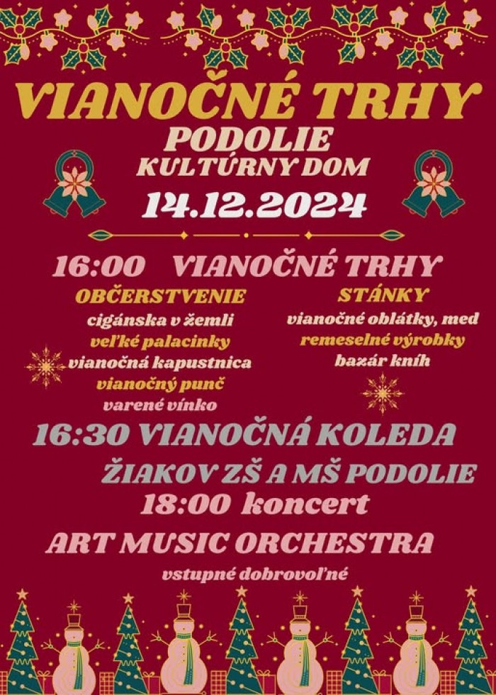 Vianocne trhy v Podoli24